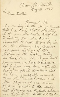 Original Handwritten Letter from James Goodwin to R.M. Haseltine