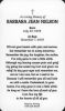 Barbara Jean Nelson Mass Card Back